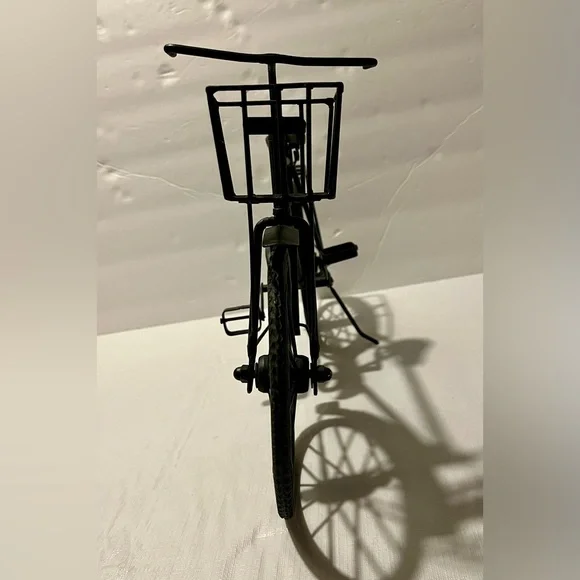 Metal Bicycle Stand Alone Art Decor Black Iron Bike Sculpture 19"x11" - Picture 5 of 11